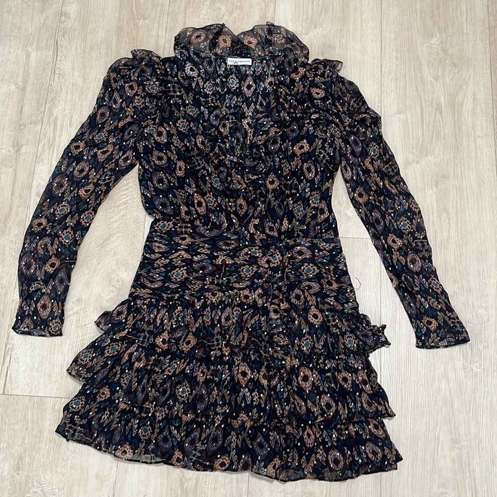 Ulla Johnson Esila ruffled mini dress, SIZE 8 NEW.  0181 - Picture 4 of 9